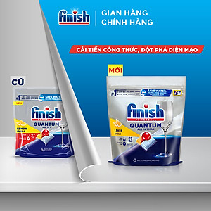 Combo 4 túi Viên Rửa Chén Bát Finish Powerball Quantum 21 viên