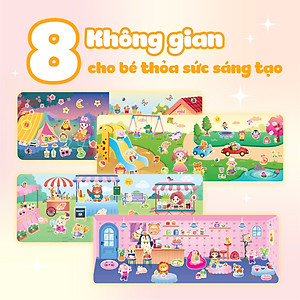 Combo 5 Cuốn Công chúa Cherry - Sách bóc dán sticker cho bé gái