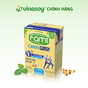 Thùng sữa đậu nành Vinasoy Fami Canxi Plus hộp (200ml x 36 hộp)
