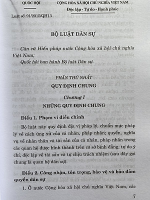 Bộ Luật Dân Sự ( Hiện Hành )