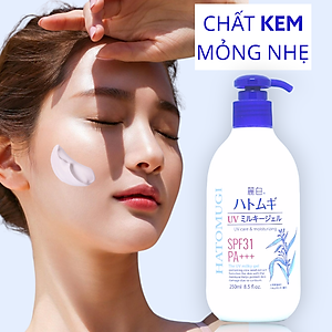 Sữa Dưỡng Thể Chống Nắng Hatomugi SPF31 PA+++ Nhật Bản, 250ml