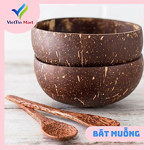 Bát Gáo Dừa Và Thìa Gỗ Tự Nhiên VIETTIN MART