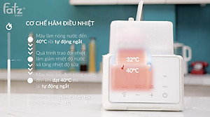 Máy hâm sữa tiệt trùng điện tử Duo 3 PLUS + Fatzbaby FB3094TK