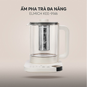 Ấm đun pha trà đa năng 1.6L Elmich KEE-9146, 8 chương trình đun nấu - Hàng chính hãng