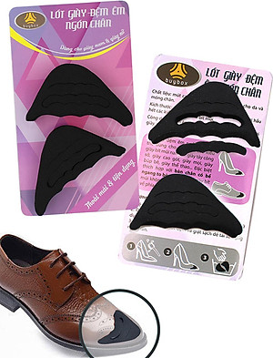 2 cặp miếng lót mũi giày nam cao su non đệm êm ngón chân - buybox - BBPK50