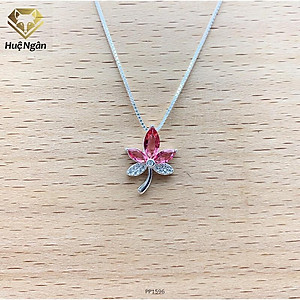 Dây chuyền bạc 925 Huệ Ngân - Lá phong đẹp PP1596
