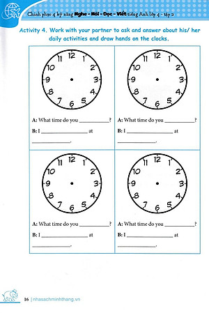 Sách Chinh Phục 4 Kỹ Năng Tiếng Anh Nghe - Nói - Đọc - Viết Lớp 4 Tập 2