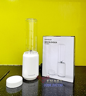 Máy Xay Sinh Tố Mini Blender Locknlock EJM433WHT (Model 2024), 220-240 V, 50/60 Hz, 150 W, 280 ml - Hàng Chính Hãng 