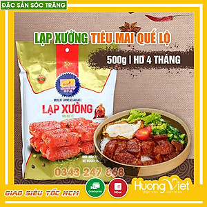 Đặc Sản Sóc Trăng - Lạp Xưởng Sóc Trăng Mai Quế Lộ Vị Tiêu Tân Huê Viên 500G, Lạp Xưởng Tiêu 4 Sao Cao Cấp Hương Vị Thơm Ngon Đậm Đà