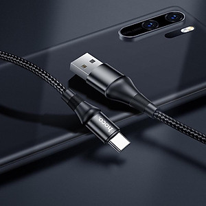 Cáp Sạc Nhanh 3A Hoco X50 Type-C Cho Samsung, Xiaomi, Oppo, Android,... Cáp Dây Dù Siêu Bền - Hàng Chính Hãng