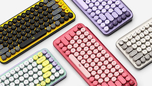 Bàn phím cơ không dây bluetooth | USB Logitech POP KEYS - với 8 phím emoji có thể điều chỉnh, switch tactile, kết nối 3 thiết bị - Hàng chính hãng