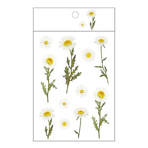 Tờ nhãn dán họa tiết hoa cỏ tươi tắn sticker dùng để trang trí sổ tay Lalunavn -A15