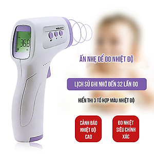 Nhiệt Kế Hồng Ngoại Bằng Nhựa ABS LCD Đo Nhiệt Độ Trán Không Tiếp Xúc