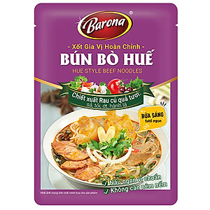 Combo 3 gói Gia Vị Hoàn Chỉnh Barona - Bún Bò Huế 80g