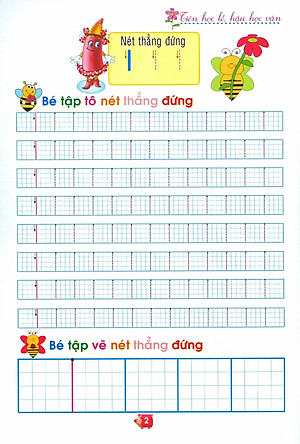 Sách Chuẩn bị cho bé vào lớp 1 - Tập tô nét cơ bản