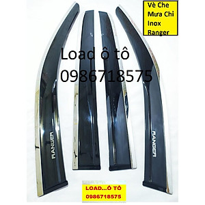 Vè Che Mưa Xe Xe Ford Ranger 2023-2016 Mẫu Chỉ Inox Cao Cấp Nhất Thị Trương, Có Trang Bị Sẵn Keo Dán 3M