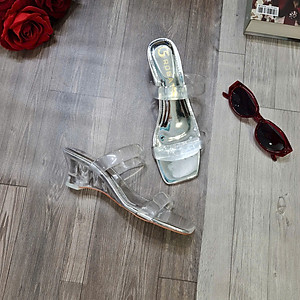 Dép cao gót nữ quai ngang đế xuồng ROSATA RO664 - 6p - HÀNG VIỆT NAM - BKSTORE