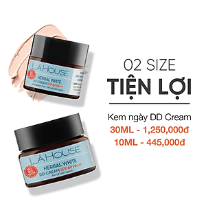 Kem dưỡng ngày trắng da, làm sáng da,làm mờ dấu hiệu lão hóa da Lá House Herbal White DD Cream SPF 60PA+++ 10ml/30ml
