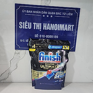 Túi 60 viên rửa bát Finish Quantum Dishwasher Tablets Apple Lime Blast QT025461 - hương chanh, táo