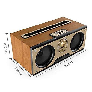 Loa Bluetooth Kimiso KM7 | Lọa To Kiêm Giá Đỡ Điện Thoại | Thiết Kế Vân Gỗ Tinh Xảo - Hàng chính hãng 