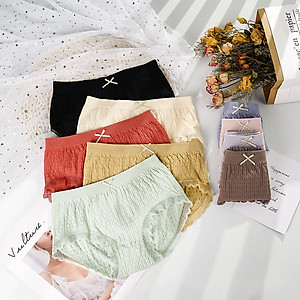 Combo 10 Quần lót nữ dệt kim cotton kháng khuẩn thoáng mát