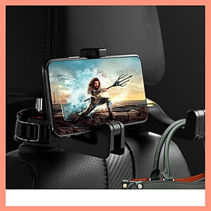 Móc Treo Đồ Kiêm Giá Đỡ Điệu Thoại Xe Hơi TIỆN DỤNG (nhiều màu)