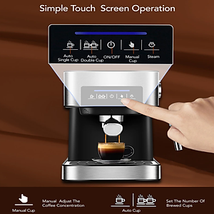 Máy pha cà phê Espresso phiên bản cao cấp thương hiệu BioloMix CM6863 - HÀNG NHẬP KHẨU