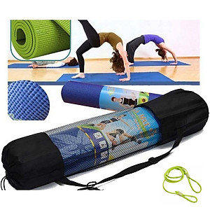 Thảm Tập Yoga miDoctor + Bao Tập Thảm Yoga + Dây Buộc Thảm (Giao Màu Ngẫu Nhiên)