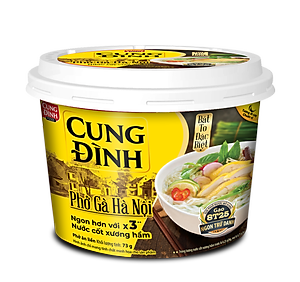 Thùng 12 Hộp Phở Gà Hà Nội Cung Đình (73g/Hộp)