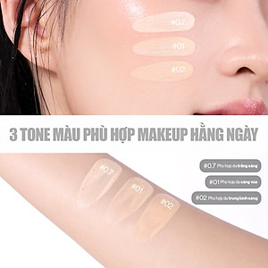 [MỚI] Kem Nền Serum Căng Bóng Glamrr Q Daily SkinTint Serum Vegan Foundation SPF50+/PA++++ (30ml) màu #01 sáng vừa
