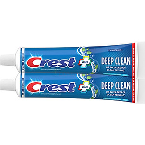 Combo kem đánh răng Crest Plus Deep Clean (153g x 2) - Hàng chính hãng