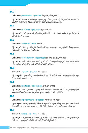 Bài Tập Từ Đồng Nghĩa, Trái Nghĩa Tiếng Anh (Ôn Thi Vào Lớp 10 Và 10 Chuyên)