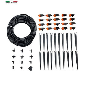 Bộ Tưới Nhỏ Giọt Cơ Bản Claber Drip Starter Kit, dùng cho 20 chậu cây, đầu tưới nhỏ giọt điều chỉnh lưu lượng 0-6 l/h DRIPKIT20TC Claber