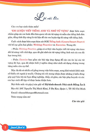 Em Luyện Viết Tiếng Anh Và Nhớ Từ Vựng Smart Star 4 (Bám Sát SGK I-Learn Smart Start 4) - HA