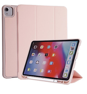 BAO DA SMART COVER SILICON, ỐP LƯNG SILICON CHO IPAD CÓ KHE CÀI BÚT APPLE PENCIL CHO IPAD 10.2 INCH, 10.5 INCH, IPAD PRO 11 INCH