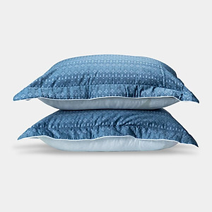Vỏ gối cao cấp Everon Cotton Satin họa tiết xanh EPC22047 nhiều kích thước(Giá cho 1 sản phẩm)