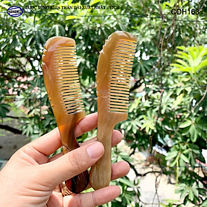 Lược sừng xuất Nhật (Size: M - 17cm) COH163 - Lược khía thon gọn đẹp ️- Chăm sóc tóc