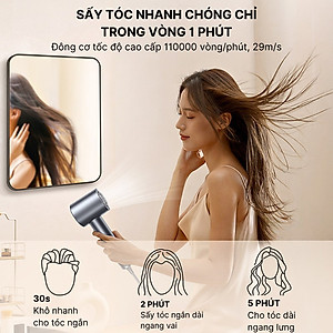 Máy sấy tóc ion âm 2 chiều nóng lạnh SOKANY SK14019 công suất 2400W,  chăm sóc tóc, bảo vệ tóc khỏi hư tổn - HÀNG CHÍNH HÃNG