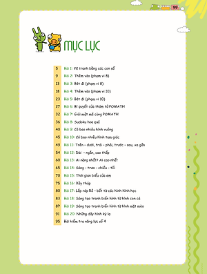 Sách POMath - Toán Tư Duy Cho Trẻ Em 4-6 Tuổi (Tập 4)