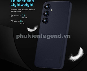 Ốp lưng nhám chống sốc siêu mỏng 0.3mm cho Samsung Galaxy S24 hiệu Memumi có gờ bảo vệ camera - Hàng chính hãng