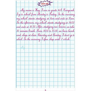 Sách Luyện Viết Tiếng Anh Trình Bày Trên Giấy Ô Li Dành Cho Học Sinh Lớp 4 Tập 2