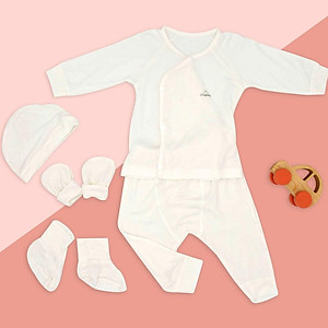 Bộ quần áo cộc cho bé 100% Cotton Lụa – Comfybaby Siêu nhẹ - thoáng mát QACF22042021 size 3-12 tháng