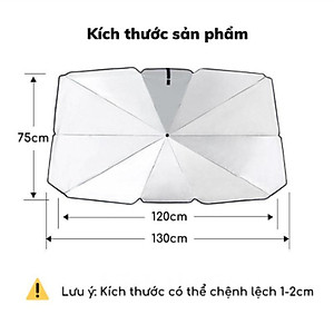 Ô dù che nắng kính lái ô tô, xe hơi - Chống nóng và bảo vệ taplo hiệu quả