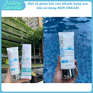 Kem Chống Nắng SUN CREAM 100ml, Chống Tia Cực Tím SPF 50+, Tăng Độ Ẩm & Dưỡng Chất Cho Da, Bảo Vệ Da Khỏi Tác Hại Bên Ngoài