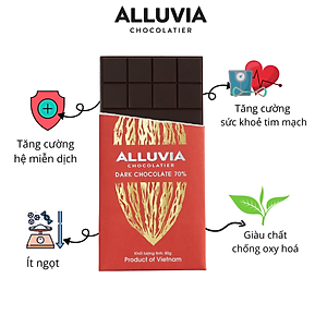 Socola Đen 70% Nguyên Chất Đắng Vừa Ít Ngọt 30 gram | Dark Chocolate 70%