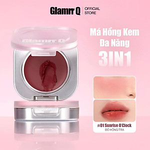 [MỚI] Má Hồng Kem Đa Năng 3-in-1 Trang Điểm Má Mắt Môi Mịn Lì Dễ Tán Bền Màu Glamrr Q Mellow Touch Lip Cheek Pot (1.8g) màu 01