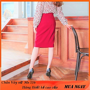 Chân váy nữ NEW DESIGN dáng dài thanh lịch vải kaki thun co giãn