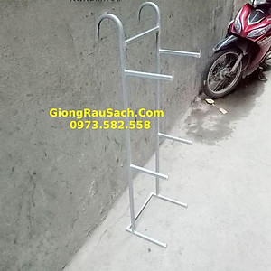 Móc treo Ban Công 3 Tầng Inox Chậu hoa thông minh vừa thành ban công, hàng rào từ 2-10cm - Chưa gồm Chậu