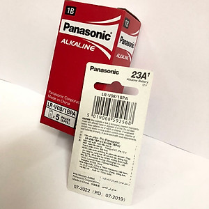 Hộp gồm 5 vỉ pin kiềm siêu nhỏ A23 12V Panasonic LR-V08T/1B (Hàng chính hãng) 