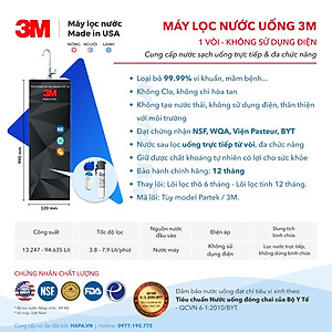 Máy Lọc Nước Nóng Lạnh 3M Full Models Chuẩn Nước Uống Trực Tiếp, Hiệu Suất 100% - Bộ Lọc Nhập Khẩu Mỹ, Hàng Chính Hãng
